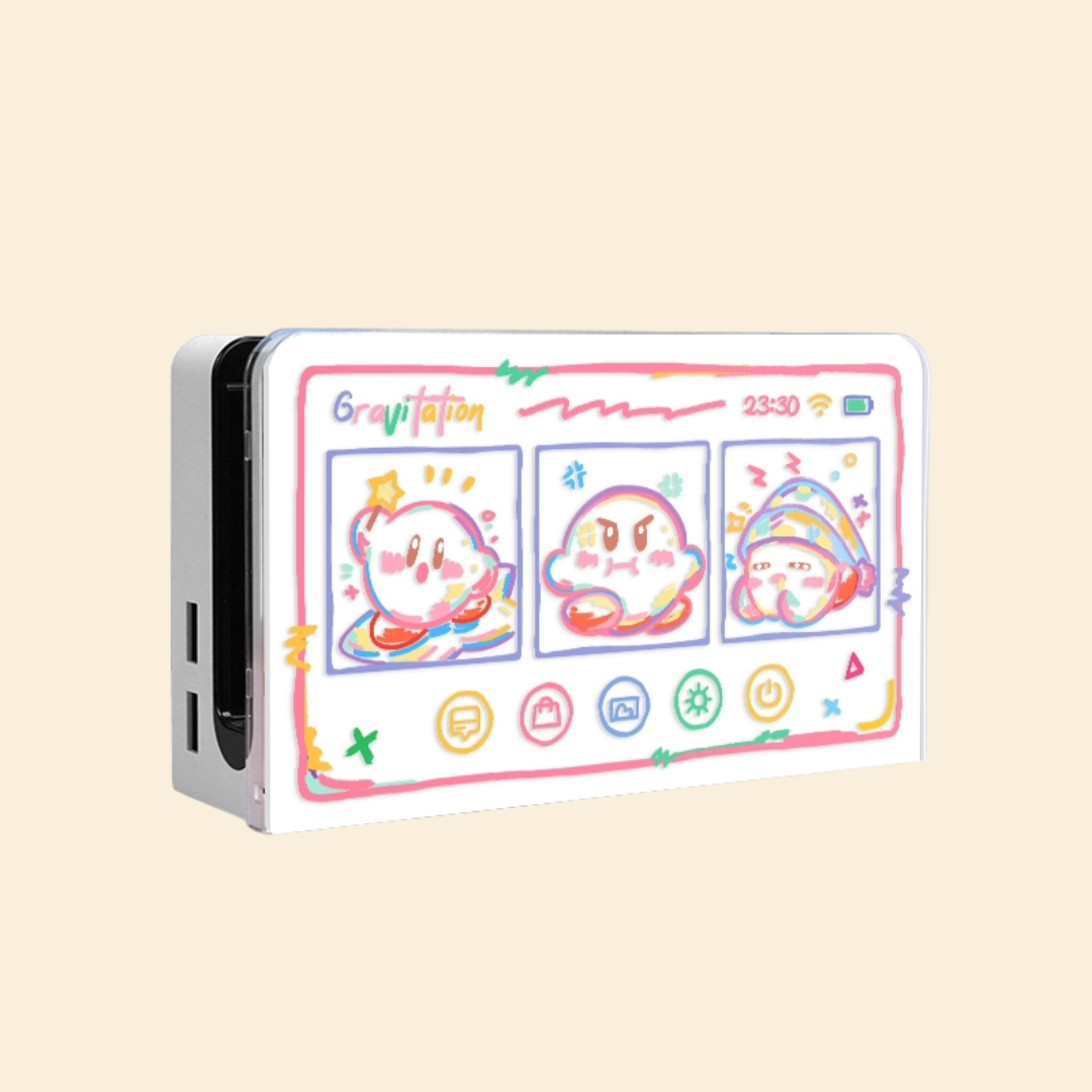Kirby Cloud Mood Dock Cover