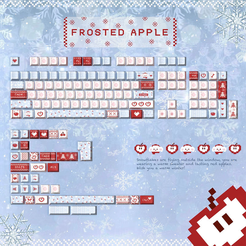 Frosted Apple Keycap Set