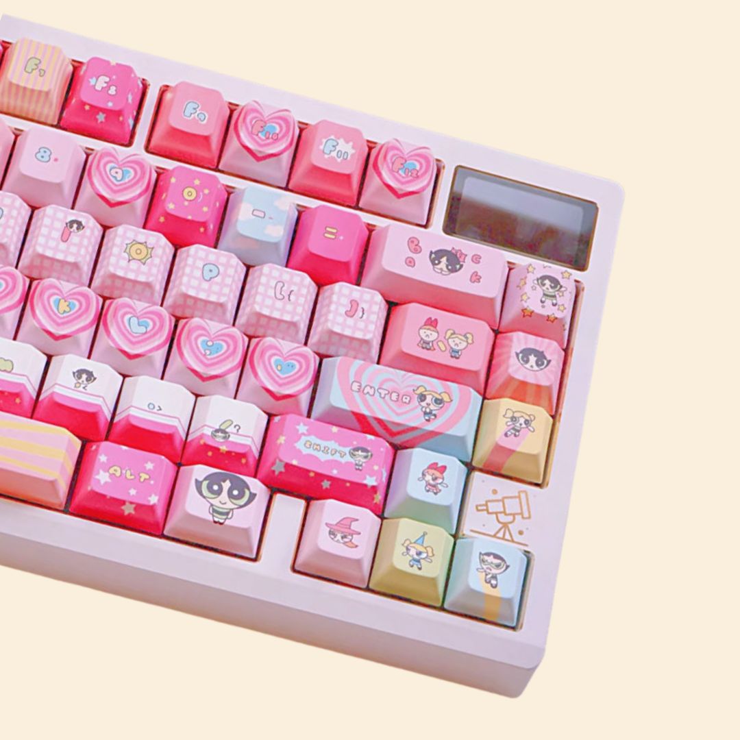 PowerPop Pink Keycap Set