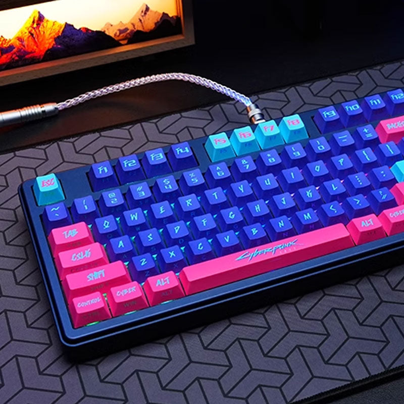 Night City Keycap Set - Neon Drift