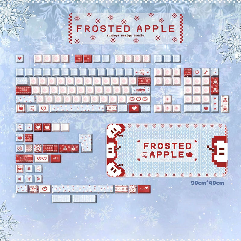 Frosted Apple Keycap Set