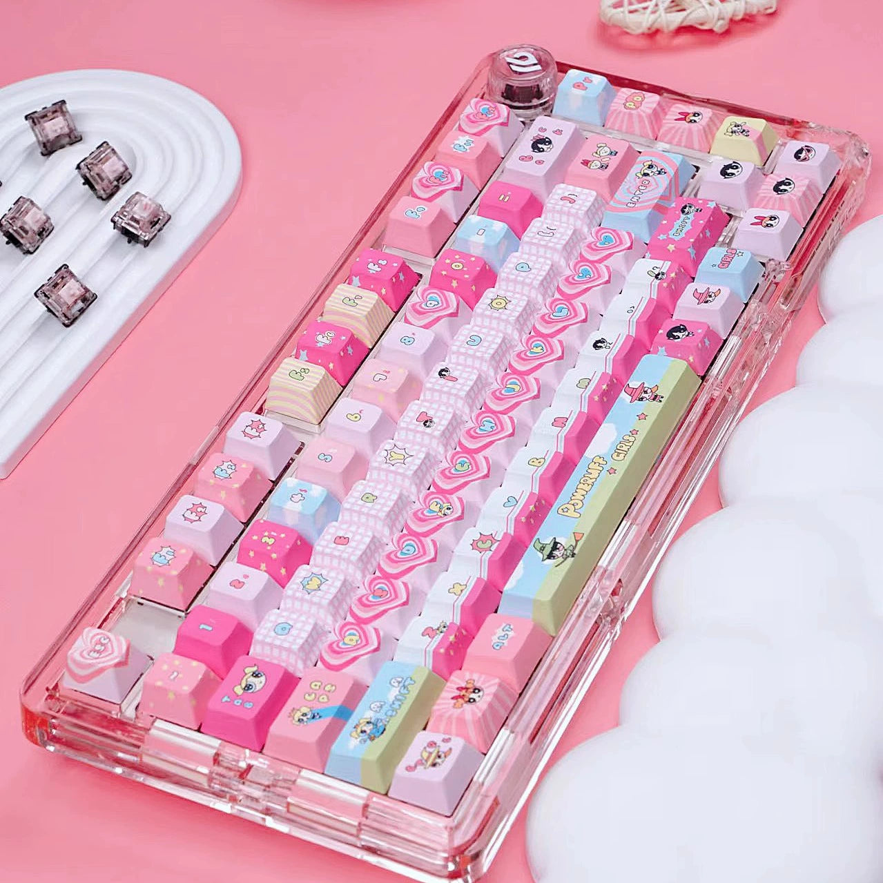 PowerPop Pink Keycap Set