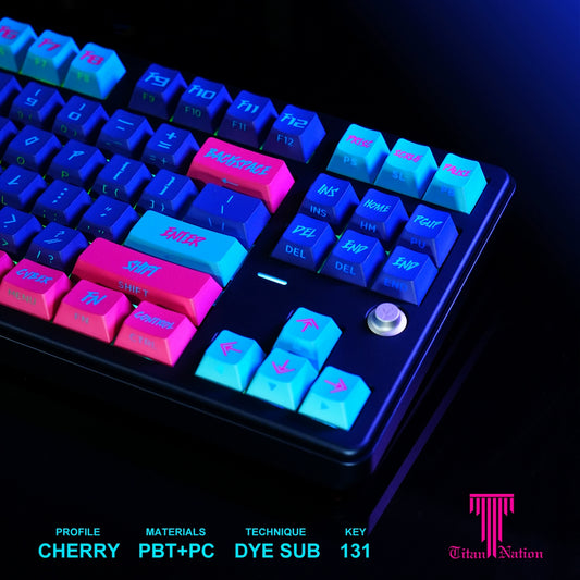 Night City Keycap Set - Neon Drift