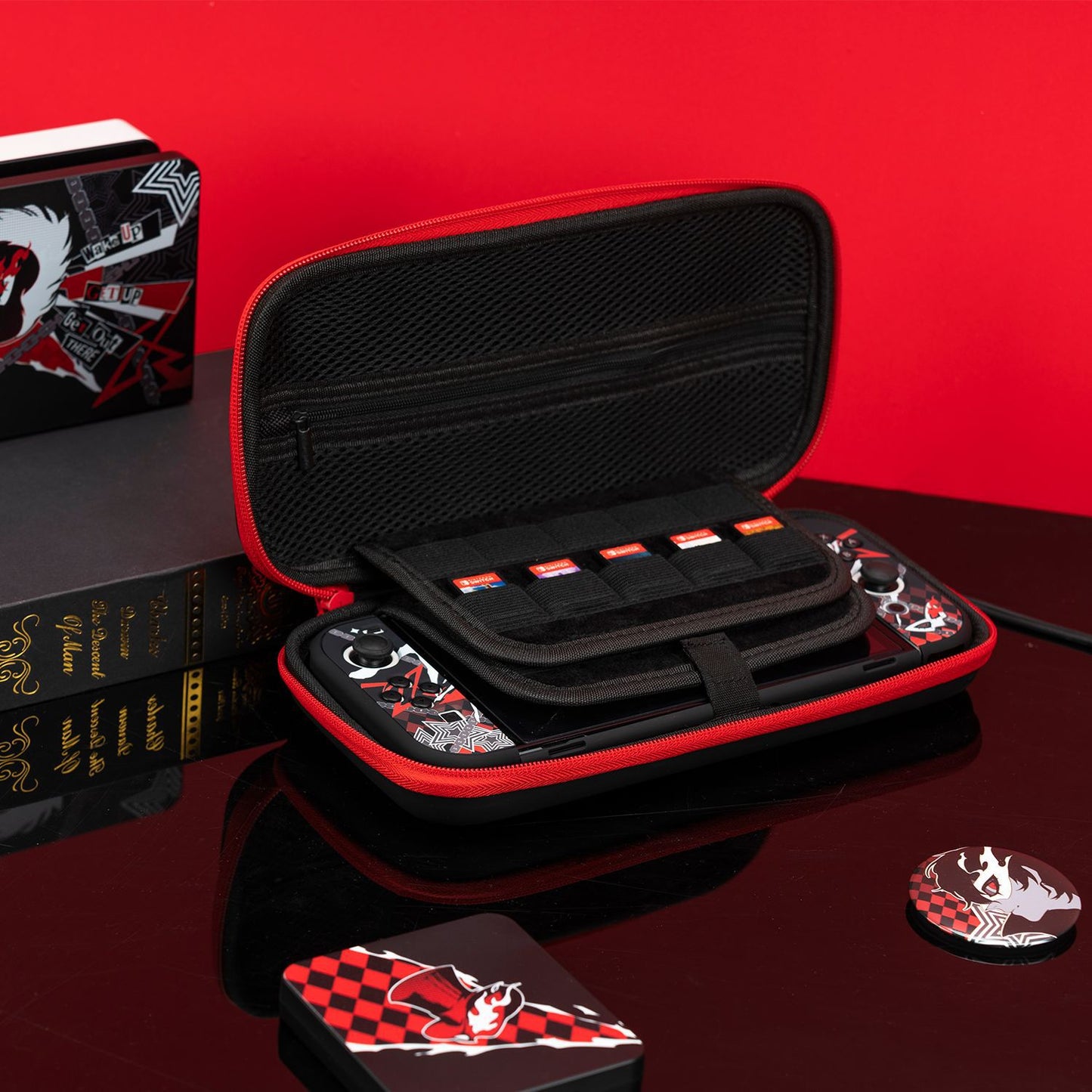 Crimson Mask Lock Carrying Bag