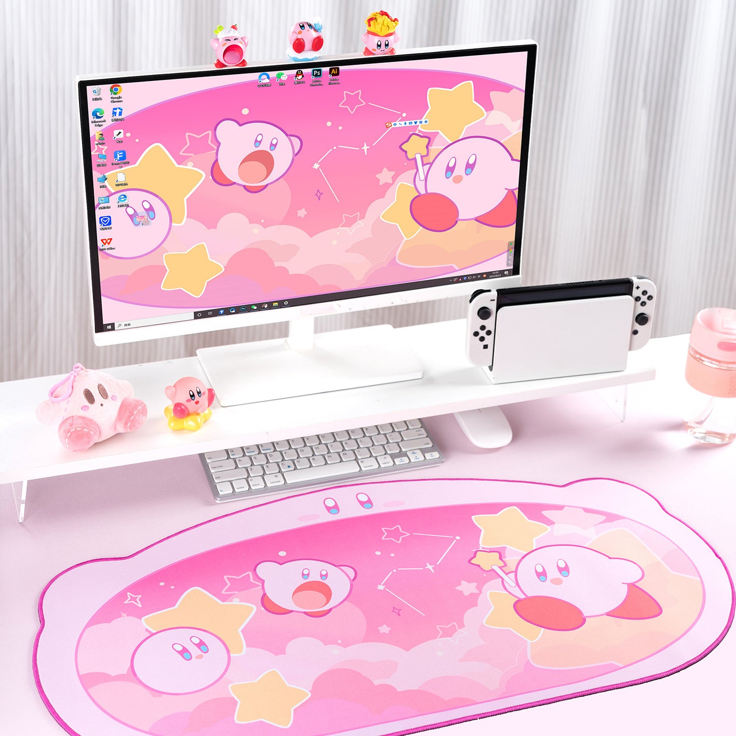Starry Puff Desk Mat