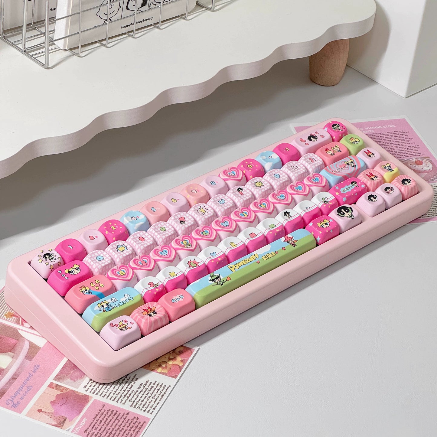 PowerPop Pink Keycap Set