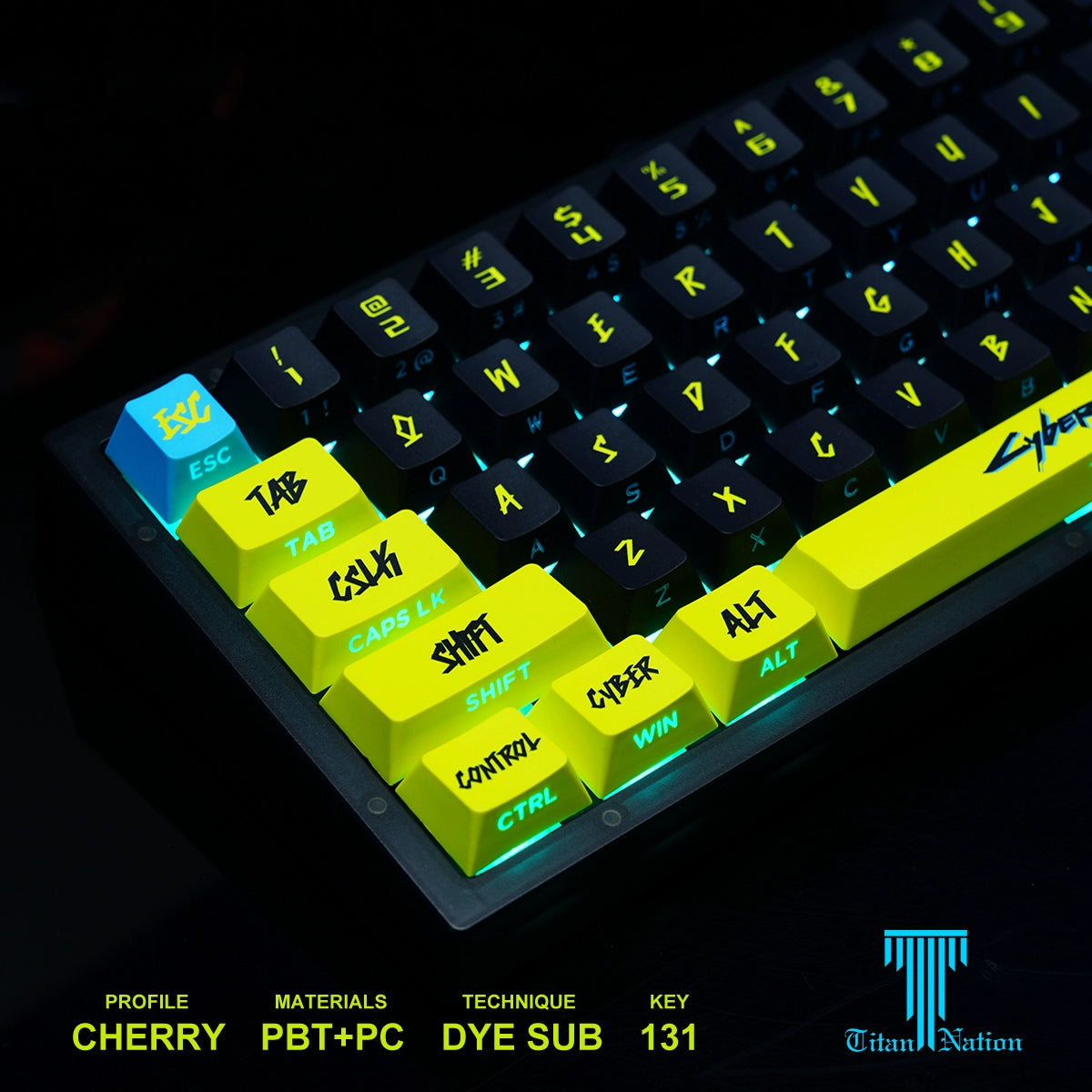 Night City Keycap Set - Cyber Blitz