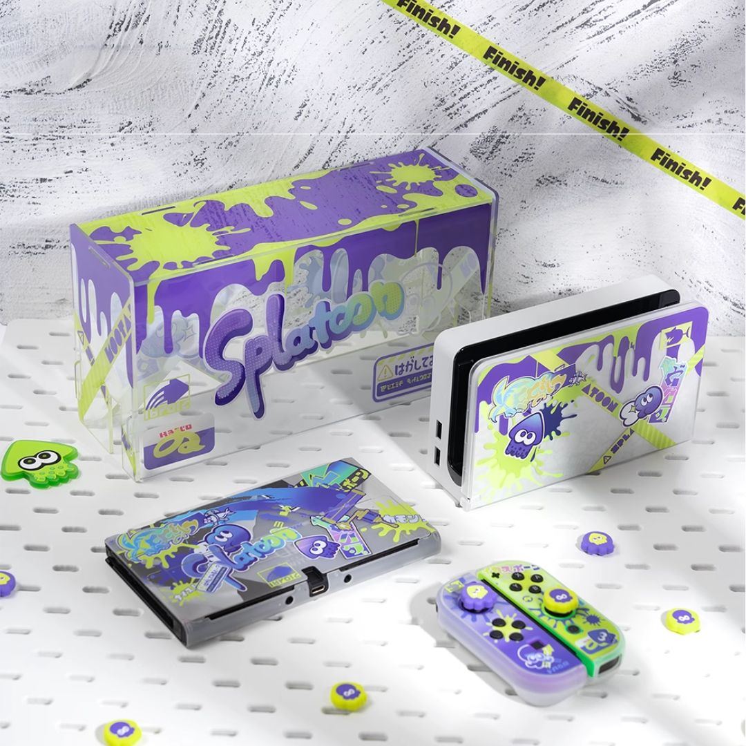 Neon Splash Dock Cover
