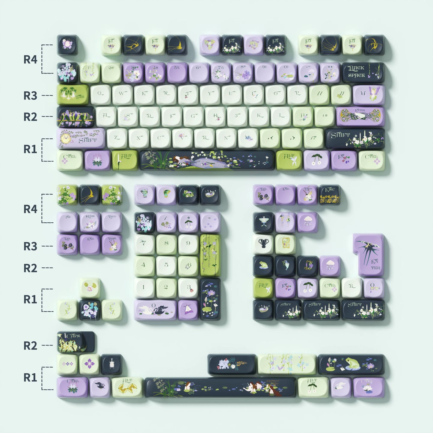 Ophelia's Whisper Keycap Set