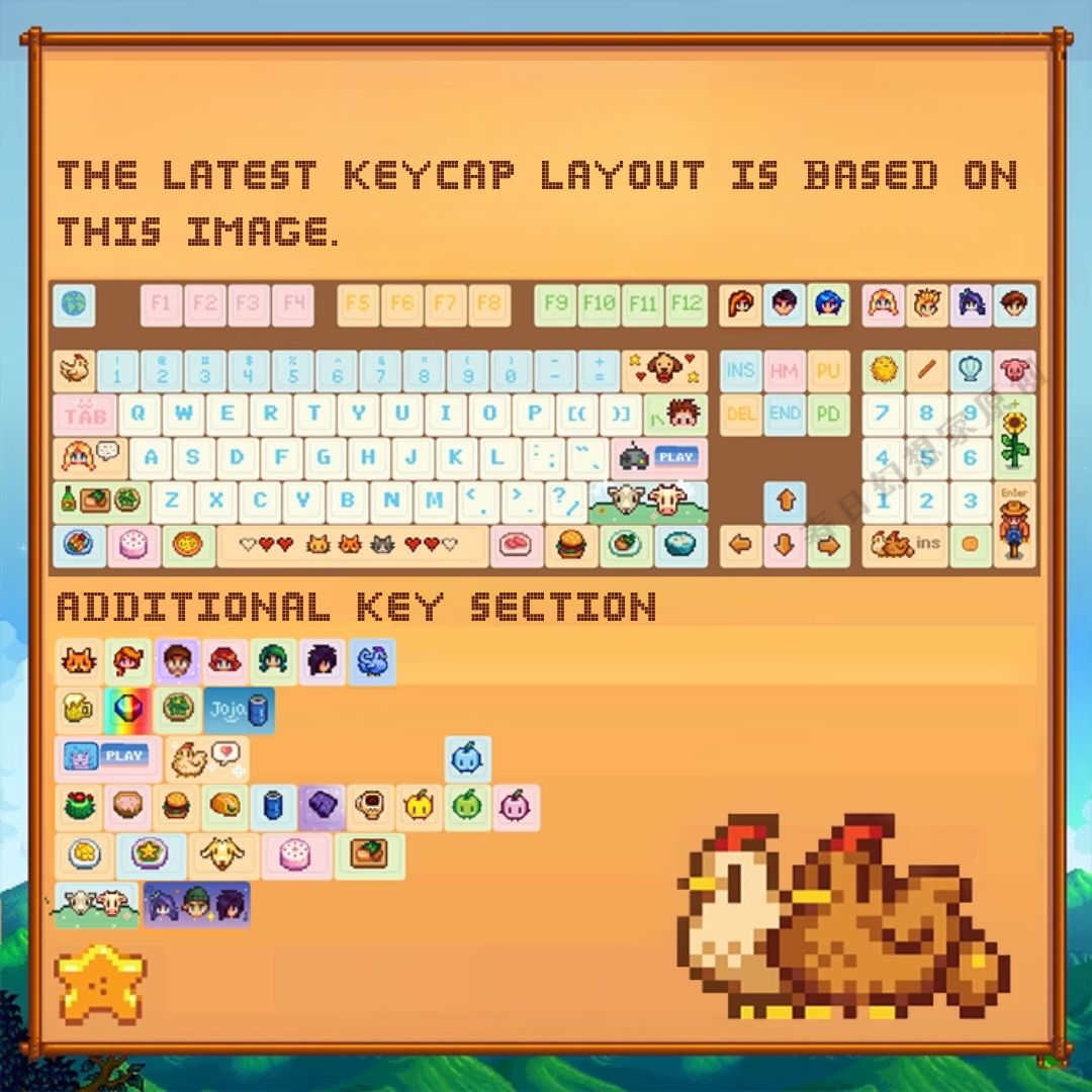 Stardew Valley Keycap Set